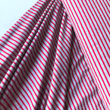 Striped Double Knit Fabric